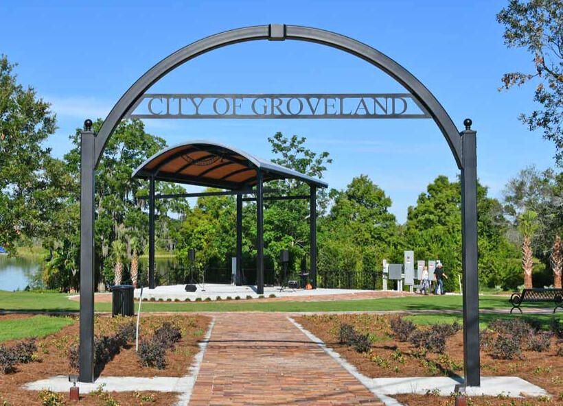 Gateway into Lake David Park, Groveland, FL